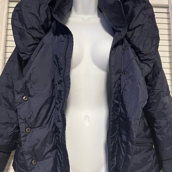 Tahari Insulated Puffer Jacket Blue Nylon Womens - Picture 2 of 7